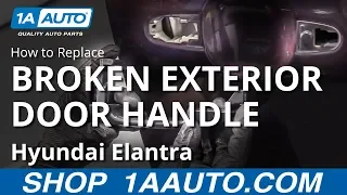 How to Replace Broken Exterior Door Handle 07-10 Hyundai Elantra