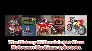 The History of Honda's CR450R, CR480R and CR500R