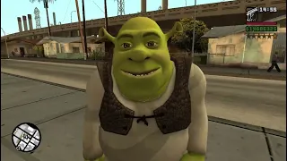 SHREK IN GTA SA (a bit pissed off)