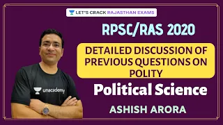 Detailed Discussion of Previous Questions on Polity | Political Science | RAS/RPSC 2020/21