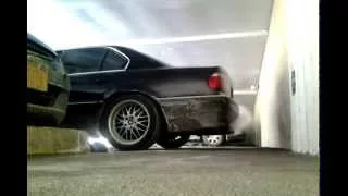 BMW E38 740i Custom Exhaust 03/15/2013.