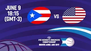 Puerto Rico vs United States - Group B - FIBA U16 Women's Americas Championship