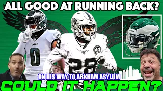 👀 COULD IT BE? EAGLES #1 LANDING SPOT FOR JOSH JACOBS? AREN'T WE GOOD AT RB? MARK HOLMES IS MAD 😡