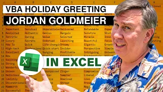 Excel - Declaring a Type in Excel VBA - Animating Falling Snow feat. Jordan Goldmeier  Episode 1842