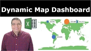 Create a dynamic map Chart/Dashboard in Excel Step by Step | Works on Any Excel version