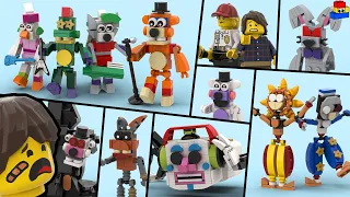 FNAF Security Breach: How to make LEGO minifigures of every character // Five Nights at Freddy's