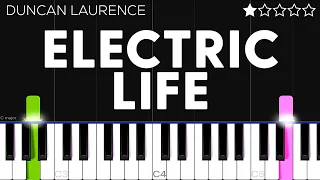 Duncan Laurence - Electric Life | EASY Piano Tutorial