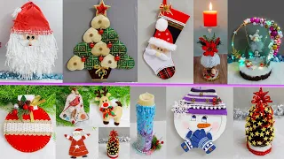 12 Easy Christmas Decoration idea with Simple materials | DIY Affordable Christmas craft idea🎄292