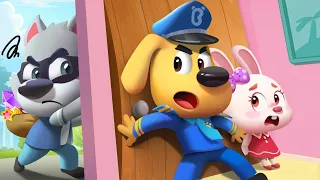 Who's At the Door? | Don't Open The Door To Strangers | Safety Cartoon | Sheriff Labrador | BabyBus