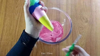 Making Slime With Piping Bags, Fari Slime