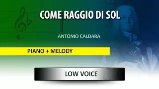 Come raggio di sol / Instrumental / Antonio Caldara / Low Voice