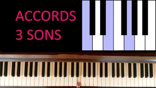 Accords à 3 sons - tutoriel piano