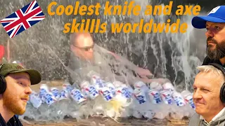 Coolest Knife & Axe Skills Worldwide REACTION!! | OFFICE BLOKES REACT!!