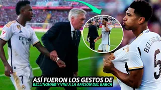 Los GESTOS de BELLINGHAM y VINICIUS JR a la AFICIÓN del FC BARCELONA en la VICTORIA del REAL MADRID