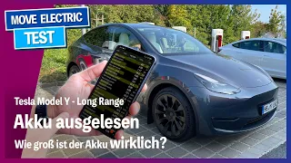 Tesla Model Y Akku - Wie viel kWh sind wirklich nutzbar? So geht Akku auslesen mit Scan my Tesla