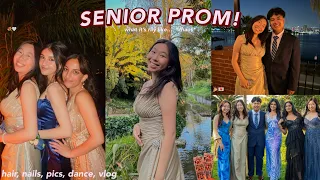 GRWM & VLOG: SENIOR PROM! what prom is actually like... (vlog) prom pics, prep, what it's rlly like