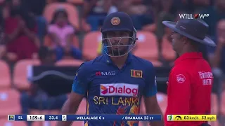 Dasun Shanaka 34 runs vs Australia, | 2nd ODI, Sri Lanka vs Australia
