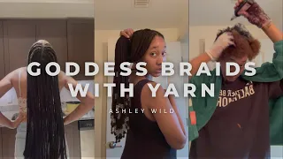 Braid My Hair With Me 🧶 Yarn Braids Tutorial