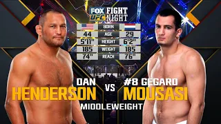 Dan Henderson vs Gegard Mousasi Full Fight Full HD