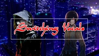 「Nightcore」→  Maps (Switching Vocals) || Lyrics