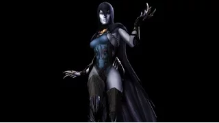 Injustice Gods Among Us | Raven - All skins, Intro, Super Move, Story Ending