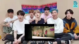 BTS REACTION TO ITZY - NOT SHY OFFICIAL M/V  (FAKE REACTION)