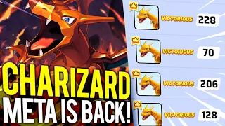 NEW CHARIZARD BUFFS MAKE HIM OP AGAIN ? TESTING ALL BUILDS ! POKEMON UNITE