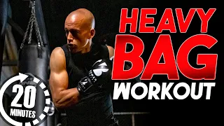 Try This 20 Minute Boxing WORKOUT | HeavyBag Boxing | Beginners Boxing Workout | NateBowerFitness
