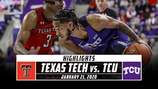 No. 18 Texas Tech vs. TCU Basketball Highlights (2019-20) | Stadium