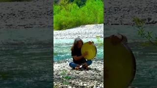 Shamanic Drums Meditation Music with River Water Nature Sounds