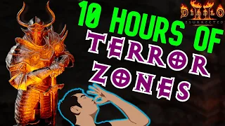 Farming 10 hours of Terror Zones [Drop highlights] FOH Pally | Diablo 2 Resurrected
