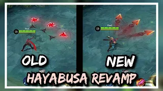 REVAMP HAYABUSA OLD vs NEW SIDE BY SIDE COMPARISON - MOBILE LEGENDS BANG BANG