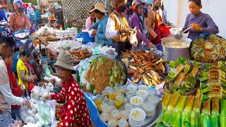 Factory Workers Breakfast For Less Than $1 - Cambodian Countryside Street Food