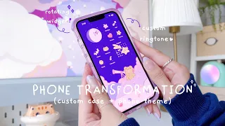 how I make my iPhone 13 cute & aesthetic | phone transformation : phone theme, widgets | iOS15 💜✨