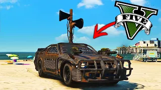 MEGA RAMPA com MEU NOVO CARRO no GTA 5 ! Siren Head