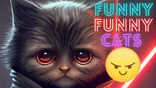 Funny Cat Videos 2023 😂 - Funniest Cats 😹 - Don't Try To Hold Back Laughter 😺😍 -Funny Funny Cats #6