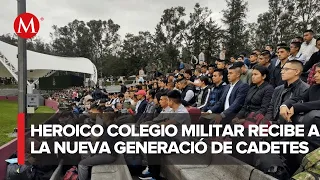 Heroico Colegio Militar recibe a la nueva generación de cadetes; 185 son mujeres