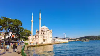 Istanbul Ortaköy Summer Walk in 4K!- Late June 2023