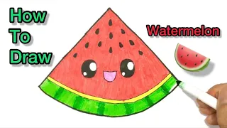 How To Draw A Watermelon - Kien Draw