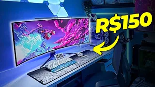 PRODUTOS BARATOS que você PRECISAR TER no seu SETUP GAMER!!! (até R$150)