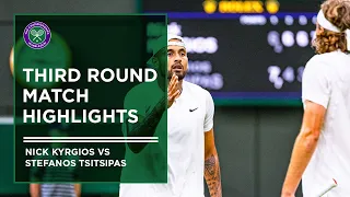 Nick Kyrgios vs Stefanos Tsitsipas | Match Highlights | Wimbledon 2022