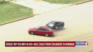 Stillwater man leads authorities on chase from Stillwater to Norman