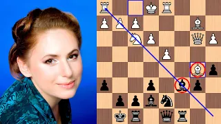 Judit Polgar punishes Karpov in the Queen's Indian Defense