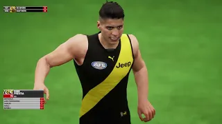 AFL Richmond VS Hawthorn Highlights R22 2022 AFL Evolution 2