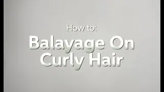 Balayage on Curly Hair