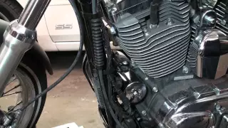 How to do a oil change 2013 Sportster 1200