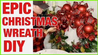 The Most EPIC Christmas Wreath DIY / CHRISTMAS DECORATE WITH ME  / Ramon At Home Christmas 2022