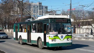 Два подольских троллейбуса Зиу 682 КР Иваново №11 (В парк до Рынка) и №17 (Учебный) Снято 17.06.2022