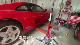 フェラーリ348 作業動画パート1(いろいろ準備)タイミングベルト・ウォーターポンプ交換への道