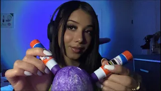 ASMR| Glue on microphone✨Brain melting trigger ✨🧠